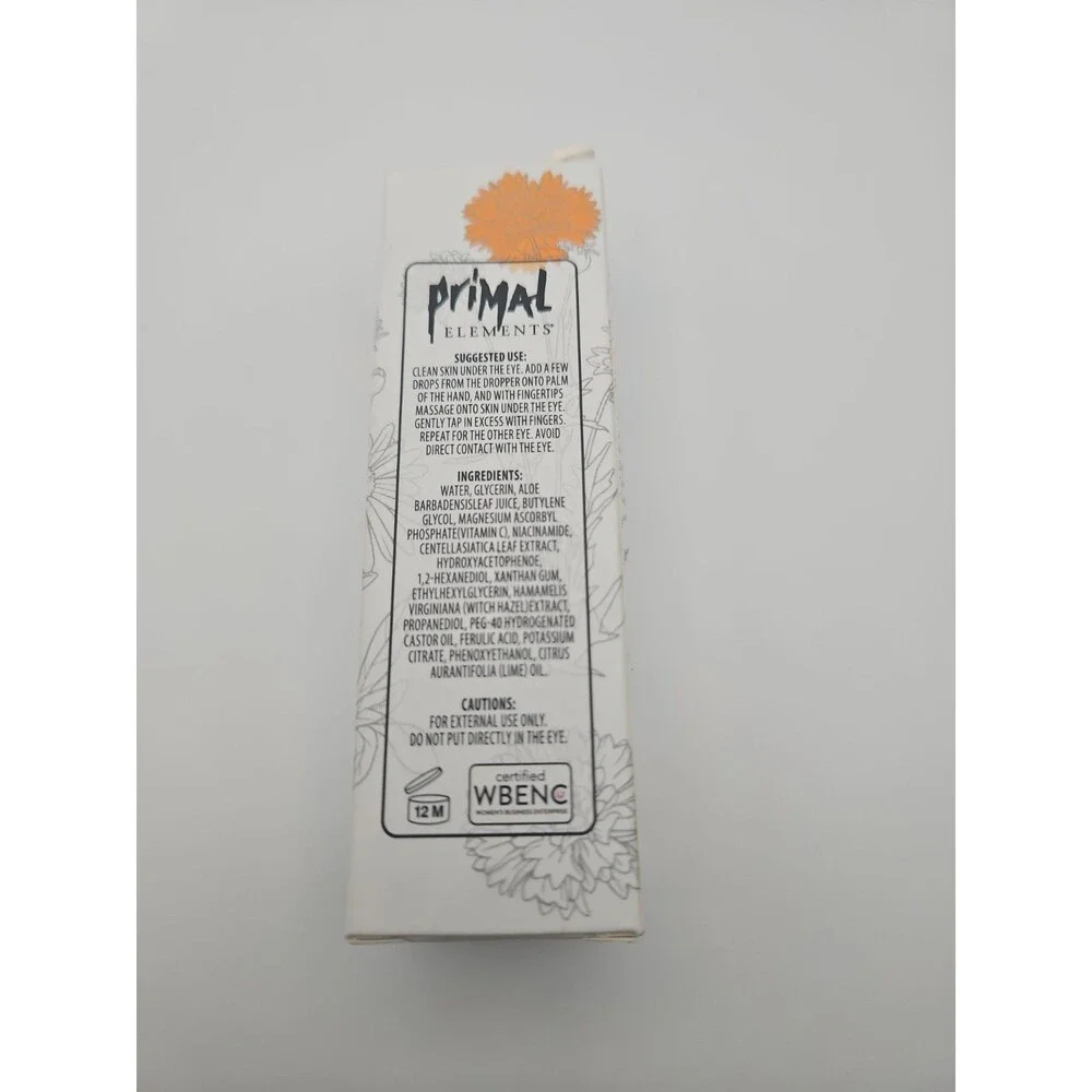 Primal Elements Vitamin C Brightening Under Eye Serum - 1 fl oz (30mL) - NEW